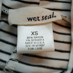 Wet Seal Tops - High Neck Striped Tank Wet Seal Tops - High Neck Striped Tank